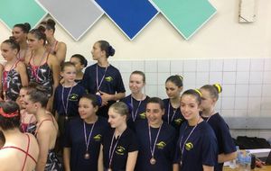 Natation artistique : podium au championnat du Rhône