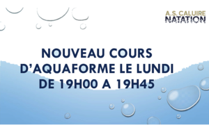 Nouveau cours Aquaforme !