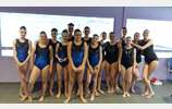 Démonstration de natation artistique lors du Challenge Inter'Eau le 31 mars 2019 à Villeurbanne