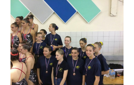 Natation artistique : podium au championnat du Rhône