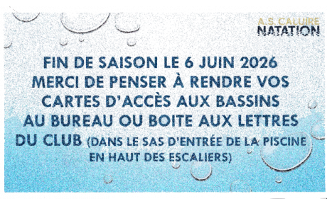 FIN DE LA SAISON 2025/2026