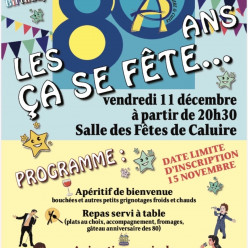 Venez fêter les 80 ans de l’association