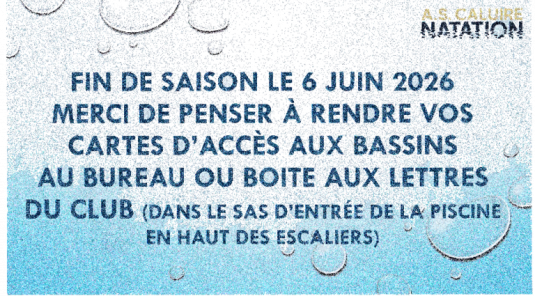 FIN DE LA SAISON 2025/2026